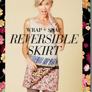 NEW❤WRAP +SNAP REVERSIBLE SKIRTS❤